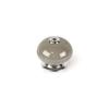Rei-Knob Rei e517 Круглый фарфоровый серый металл 4 шт. (Ø 40 х 36 мм)