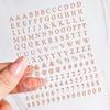Simple Uppercase And Lowercase Letter Manicure Sticker Laser English Material Decorative Number Alphabet Platter Sticker
