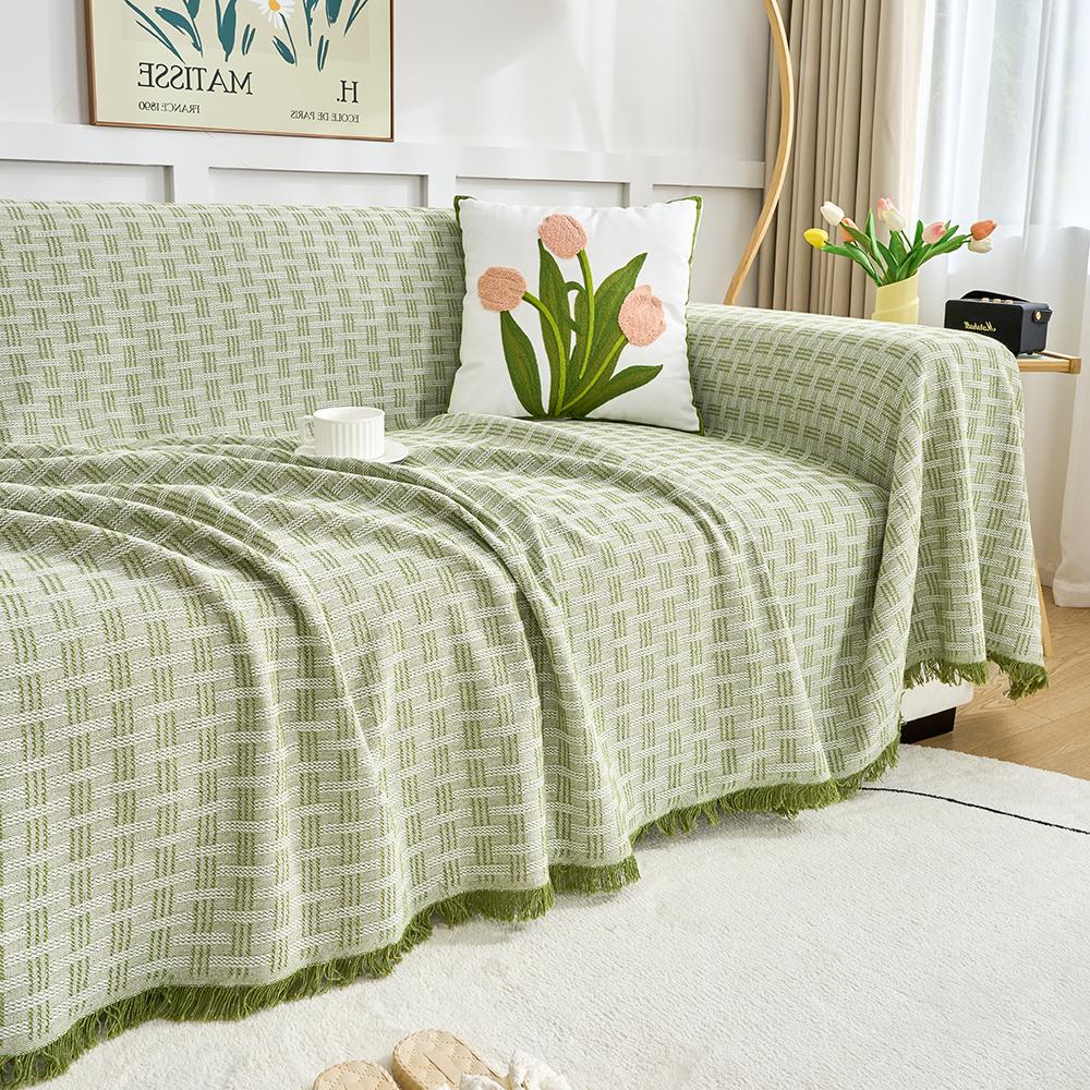 Couch Cover Sheet Blanket, Oversized Reversible Covers For 3-4 Cushion High Backed Backrest Sofa, Extra Large Furniture Decorati