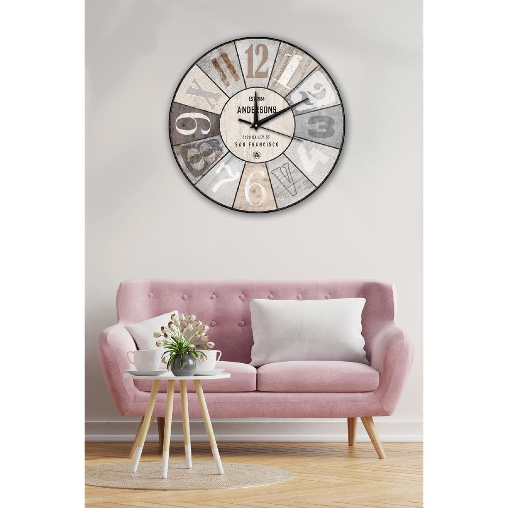 Retro Designed Wall Clock 40x40cm