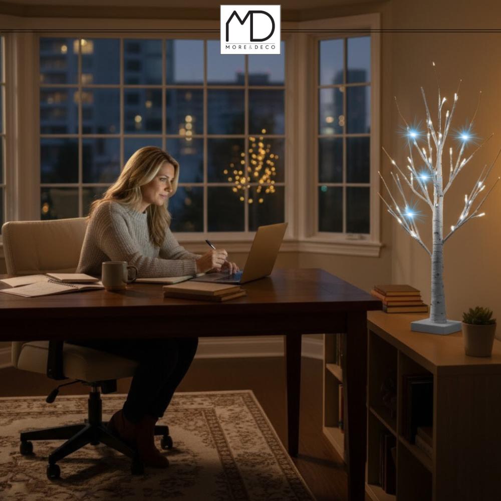 FLASH CHRISTMAS TREE BIRCH LED CHRISTMAS DECORATION 150CM 120 LED Cold