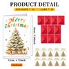 10PCS Large Christmas Greeting Cards with Envelopes, Watercolor Xmas Tree Cards for Holiday & New Year Gifts