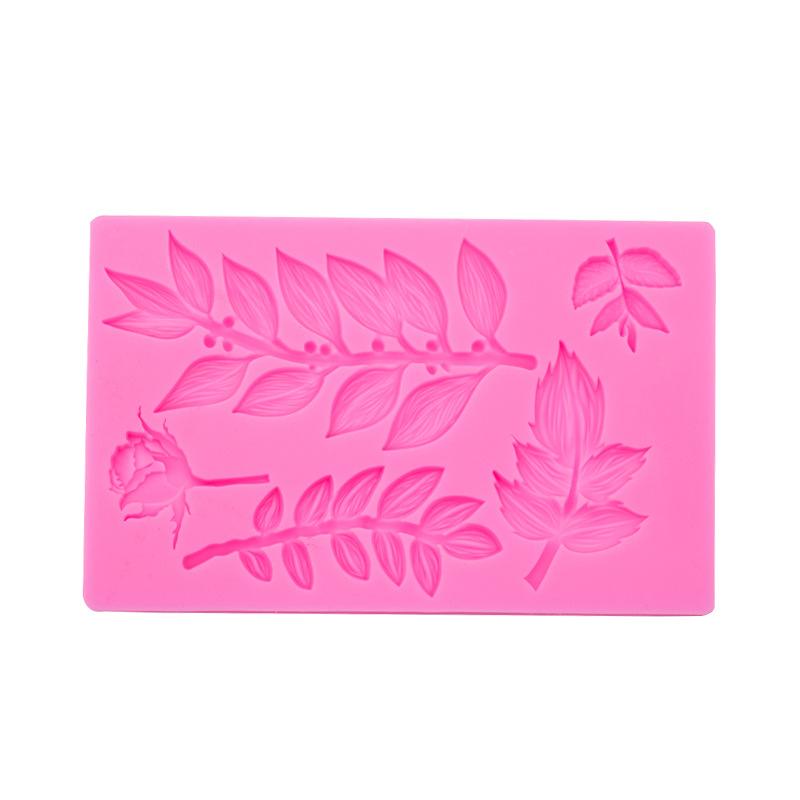 Ветка цветок ротанга роза силиконовая форма помадка торт текстура формы для выпечки обод капельный клей украшения