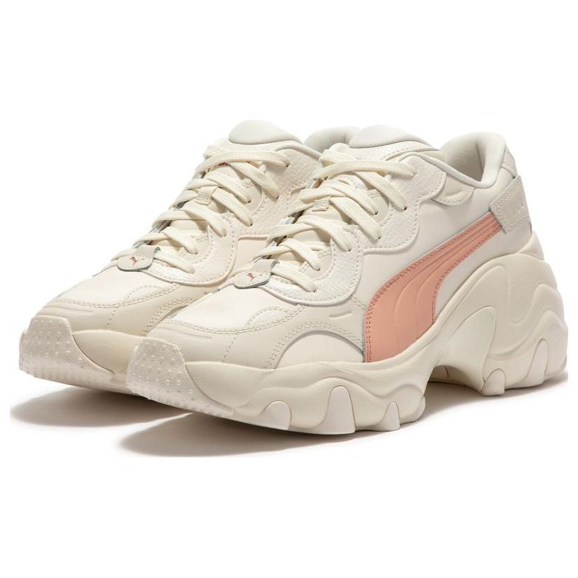 Puma Pulsar Wedge Fashion Comfortable Versatile Low-Top Dad Shoes Women Sneaker White Pink 392711-02
