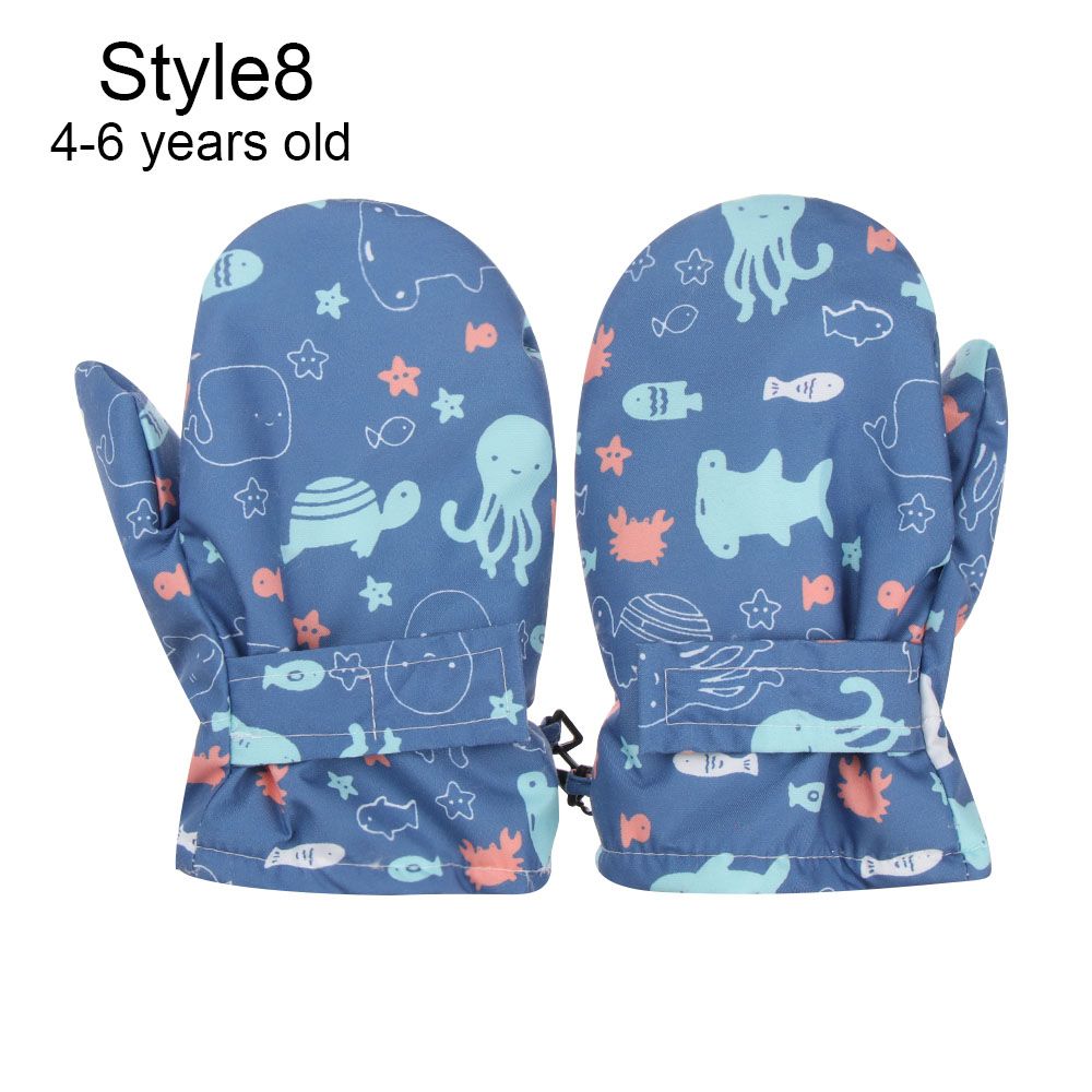 Must Kids Дети Детские лыжные перчатки Ветрозащитные водонепроницаемые варежки с длинными рукавами Сноубордические варежки
