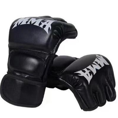 Взрослые и детские боксерские перчатки с открытыми пальцами для профессиональных тренировок, Санда, Муай Тай, UFC и работы с боксерским мешком.