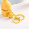 Желтый цыпленок механическая клавиатура брелок электронный палец кнопка брелок забавные подарки
