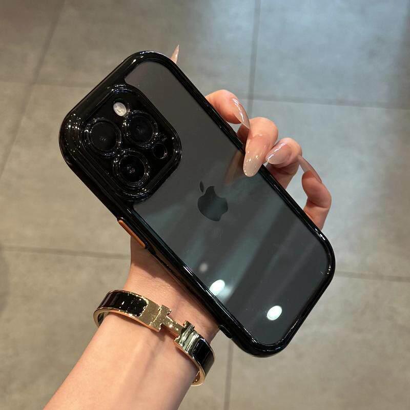 Однотонный чехол для телефона с кремовой текстурой для Apple iPhone 13-16 Pro/Pro Max, Ударопрочный