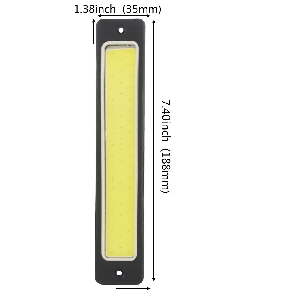 Светодиодный дневной световой бар Safego для багажника лодки водонепроницаемый пылезащитный 16 Вт/комплект ударопрочный яркий белый свет 3000 лм 6000 К 2 шт.