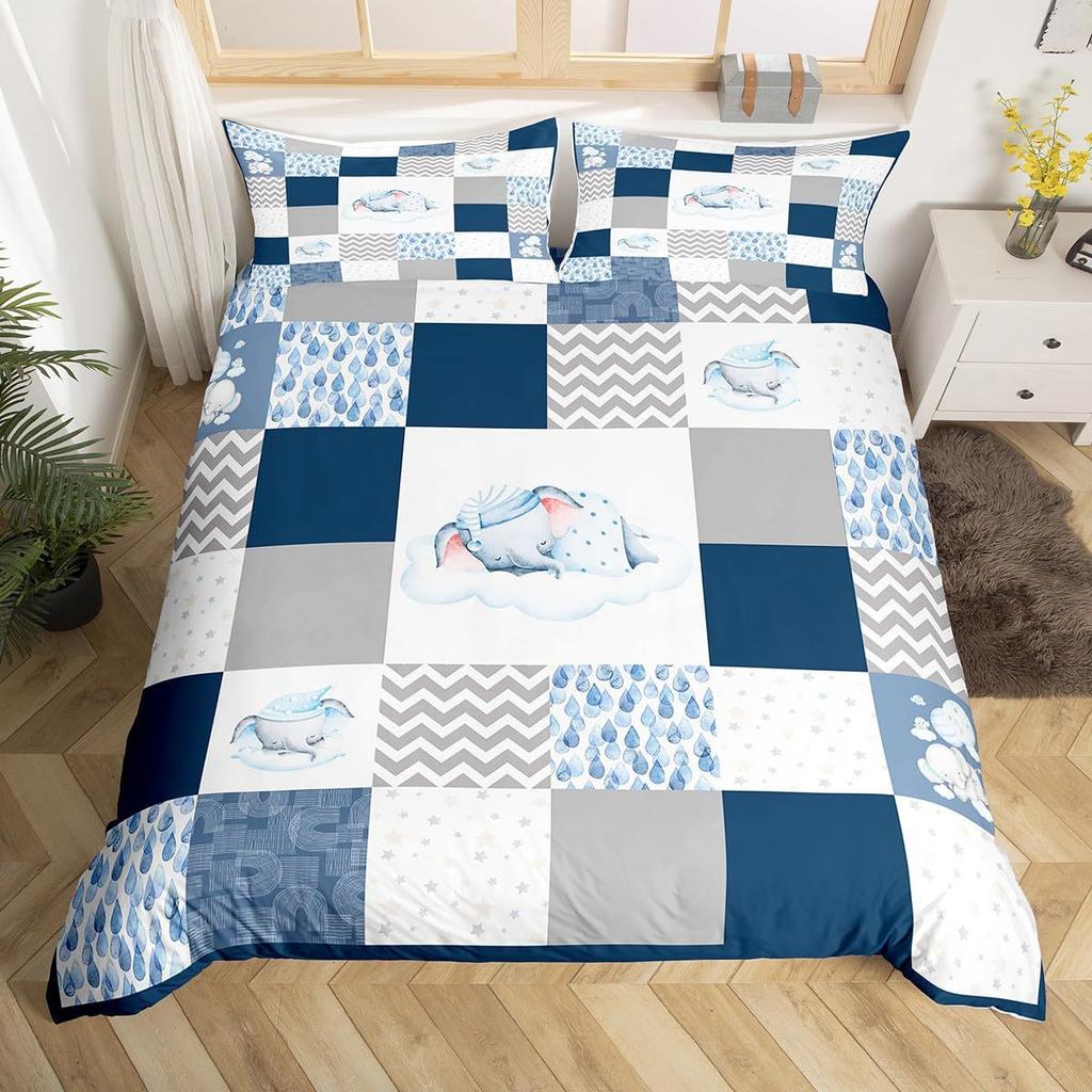 Colorful Dog Paw Three-Piece Quilt Cover 3D Digital Printing Bedding Cover Pet Animal Bed Cover