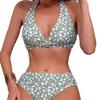 Женское бикини, сексуальный купальный костюм с высокой талией, пляжный купальник, женский летний купальник