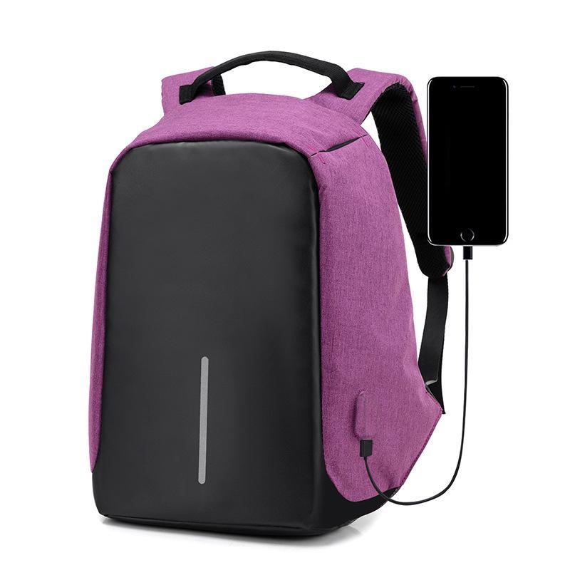 New Multi-functional Men's Anti-theft Backpack Female USB Charging Backpack Student Waterproof Leisure Backpack