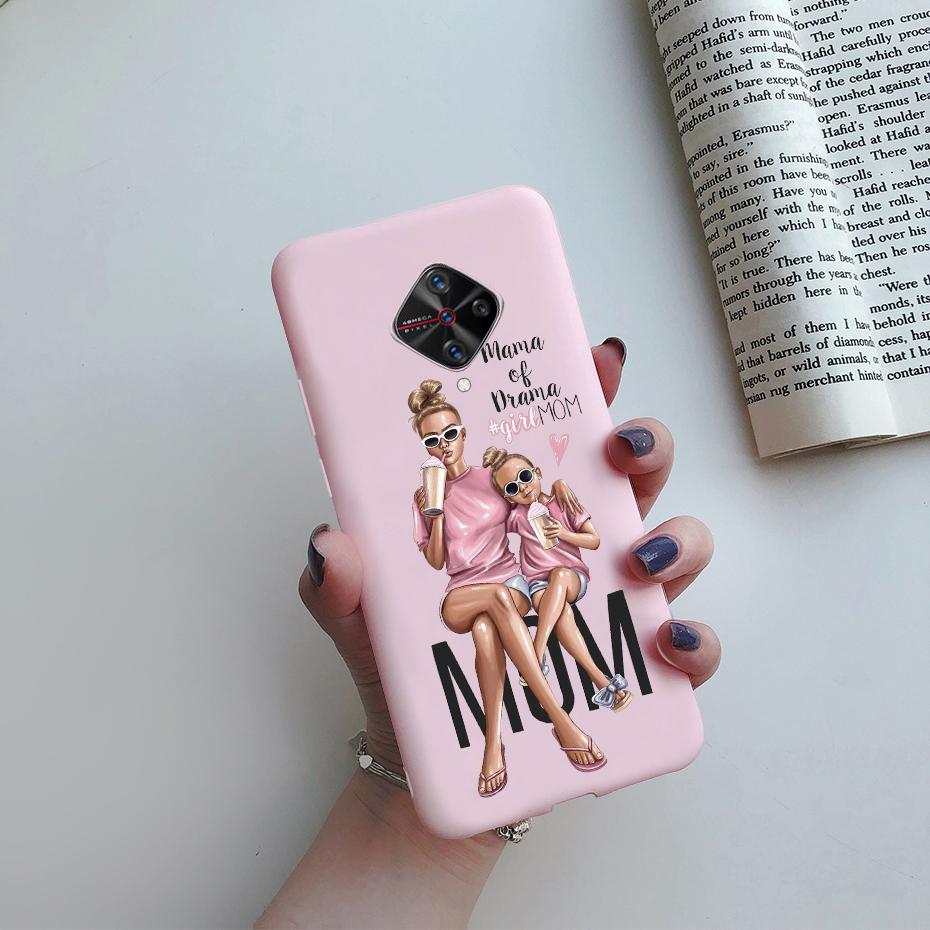 For Vivo S1 Pro Case 1920 For Vivo V17 Russia V1945A V 17 Pro 1909 Back Painted Silicone Shockproof Cover Soft Phone Bumper Case