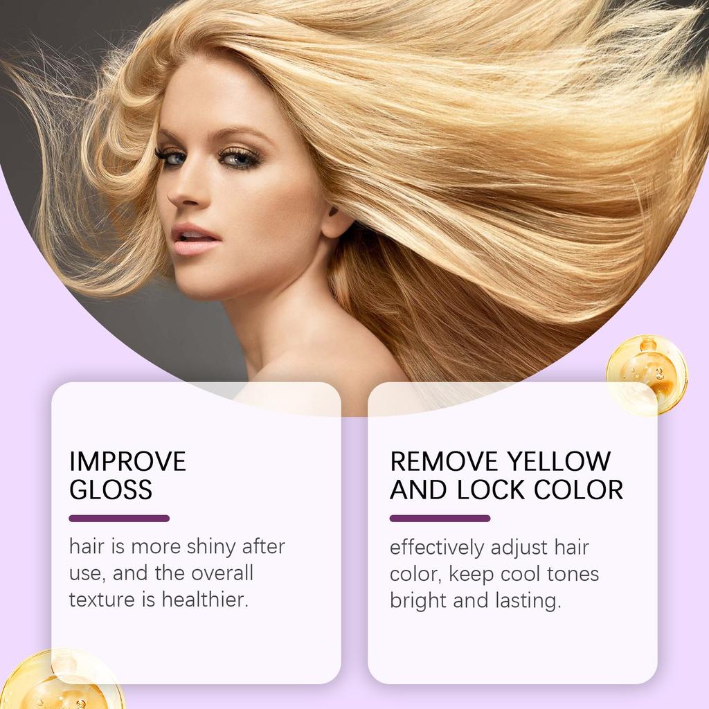 Nourishing Purple Hair Mask, Hair Nutrition And Repairing Moisturizing Hair Care