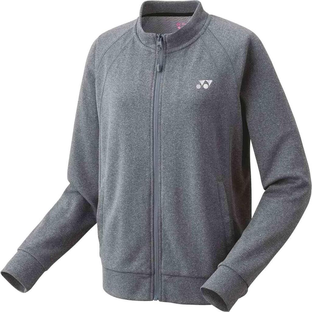 YONEX Knit Gray Size M Women's Warm-Up Shirt, (010),