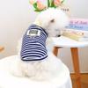 Directly from the Manufacturer/spot New Products, Pet Clothes Dog Cat Clothing Clothing Traction Small Vest - Black and White Strip