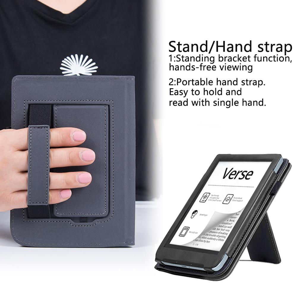 Чехол для PocketBook 619 634K3 634 629 Verse Lite Pro Цветной, 6-дюймовый чехол-книжка для электронной книги Funda с задней подставкой, деловой ручной