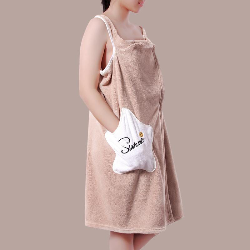 Мягкий коралловый флисовый банный халат для пары: Впитывающее воду, носимое полотенце, сексуальная домашняя пижама для взрослых