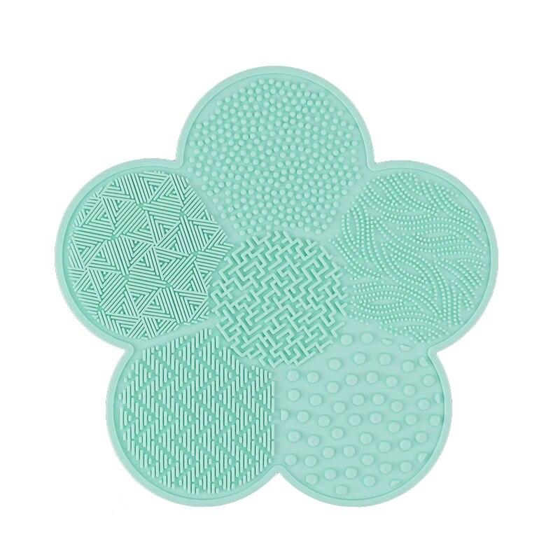 Silicone Make Up Cleaning Brush Scrubber Pad Cleansing Washing Tool Cosmetic Silicone Makeup Brush Mat Cleaner with Suction Cup