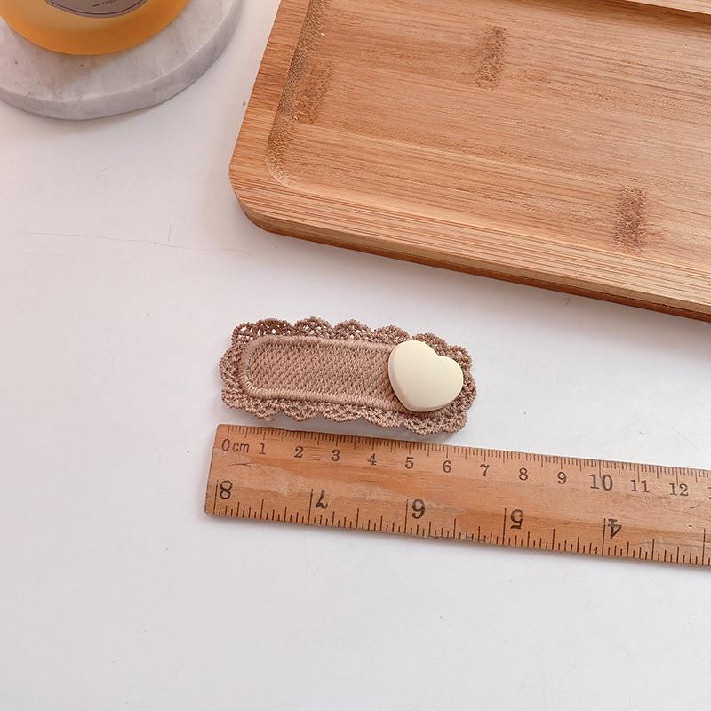 2 шт. Детские заколки для волос с кружевными бантами в виде медведя для девочек, повязки на голову для женщин, заколки для волос для малышей, милые мультяшные волосы, бежевый кофейный цвет, боковая заколка