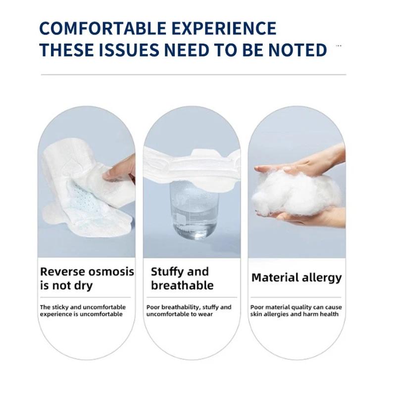 Happy Point Bubble Foam Sanitary Napkins for Daily and Night Use Breathable and Comfortable Close Fitting Women's Pad Protection