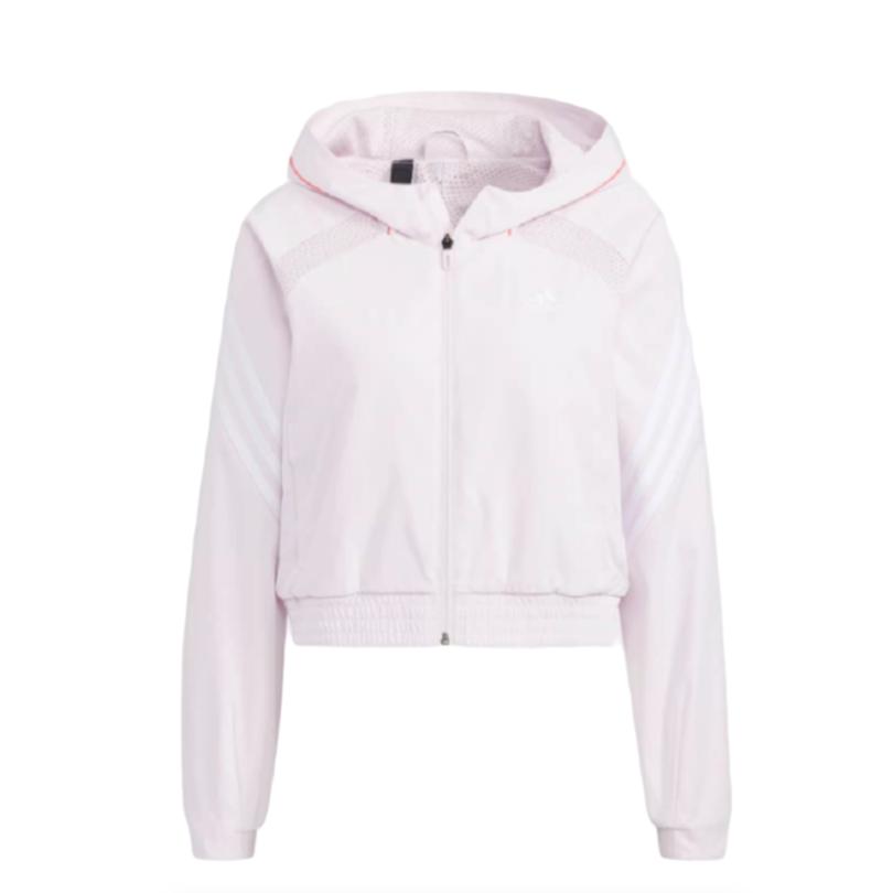 adidas Куртки Женские Розовый/Синий С капюшоном Умеренный Другое HI6824
