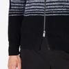 Armani Exchange Свитер с полосатым принтом, воротником-стойкой, длинным рукавом, мужской свитер 6RZE5A-ZMP3Z-9212