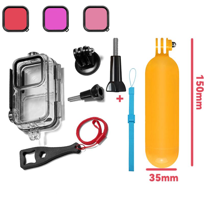 Водонепроницаемый защитный чехол для экшн-камеры DJI Osmo Action 2, аксессуары для дайвинга 60M/196FT, подводный защитный чехол