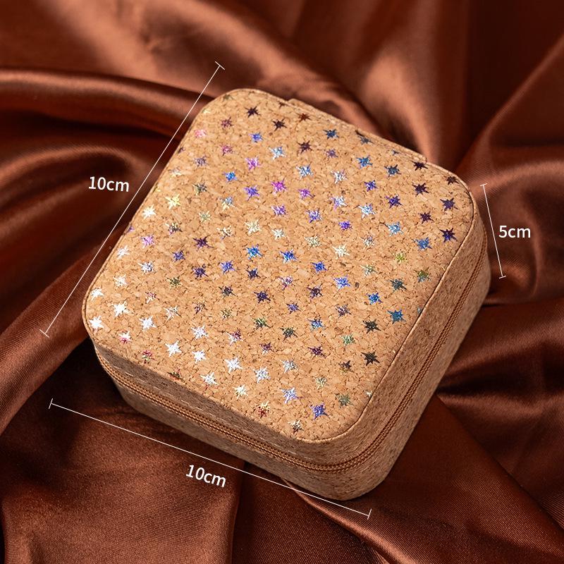 Ретро Легкая Роскошь Портативная Коробка для Хранения Ювелирных Изделий для Колец и Ожерелий