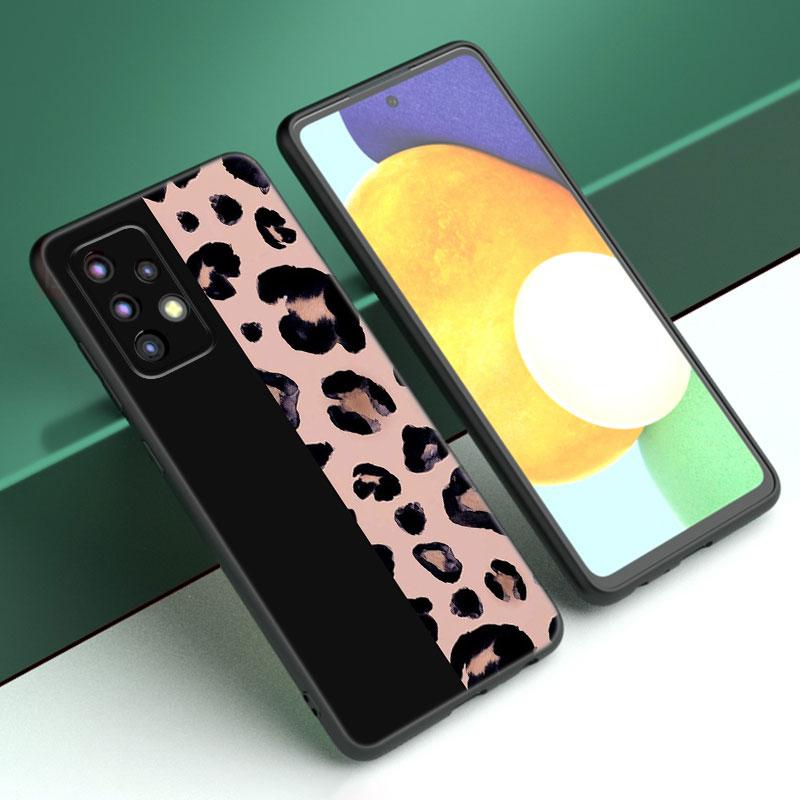 Чехол для телефона с леопардовым принтом для Samsung Galaxy A04 A21 A30 A50 A52 S A13 A14 A22 A23 A32 A53 A73 5G A11 A12 A31 A33 A51 A70 A71 A72