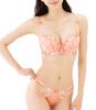 Orange F80 Bra and Panties Bra and Panties Bra and Panties Floral Large Underwear Large Underwear for Large Underwear for Large Size Underwear Set for