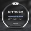 38cm Anti-slip leather carbon fiber steering wheel cover for Citroen C1 C2 C3 C4 C5 C6 C4L Berlingo Picasso Aircross Sega Elysee anx123