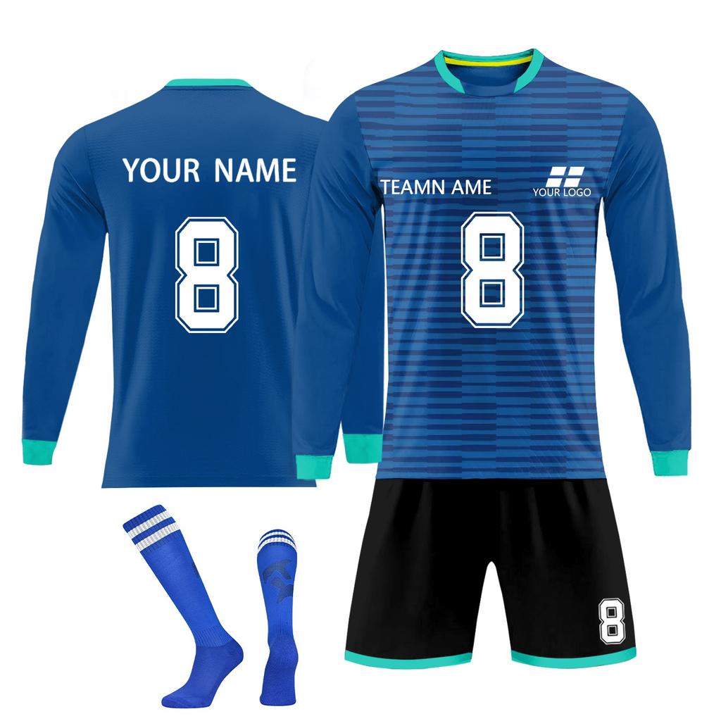 Personalised Shirts Kit Mens Girls With Name Number Custom Football Jerseys For Boys Training Suit