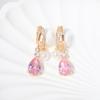1 Pair Fashion Water Droplets Zirconia Dangle Earrings for Women Imitation Pearls Earring Jewelry Wedding Party Accessories