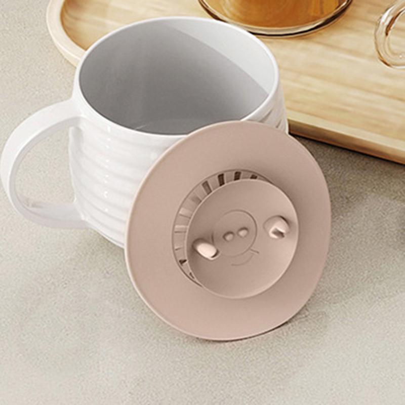 Силиконовые крышки с отверстием для соломинки, силиконовые крышки для чашек в форме краба, многоразовые силиконовые крышки для кружек и чашек, крышки с вакуумным уплотнением для сохранения