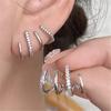 WUKALO New Elegant Gold Color Heart Pearl Stud Earrings Korean Fashion Jewelry For Woman Girls Accessories