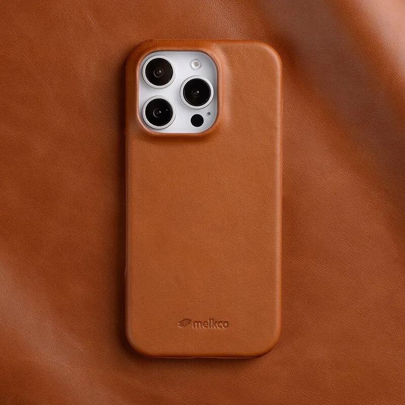 Melkco Genuine Cowhide Oil Wax Leather Case for iPhone 17 Pro Max 17 Air 16Pro 16 Plus Magnetic Charging Shockproof Bumper Cover