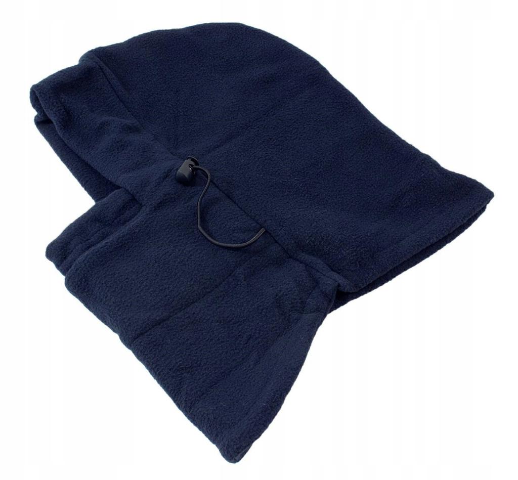 Scarvel Hat Scarf Fleece Balaclava Navy Blue