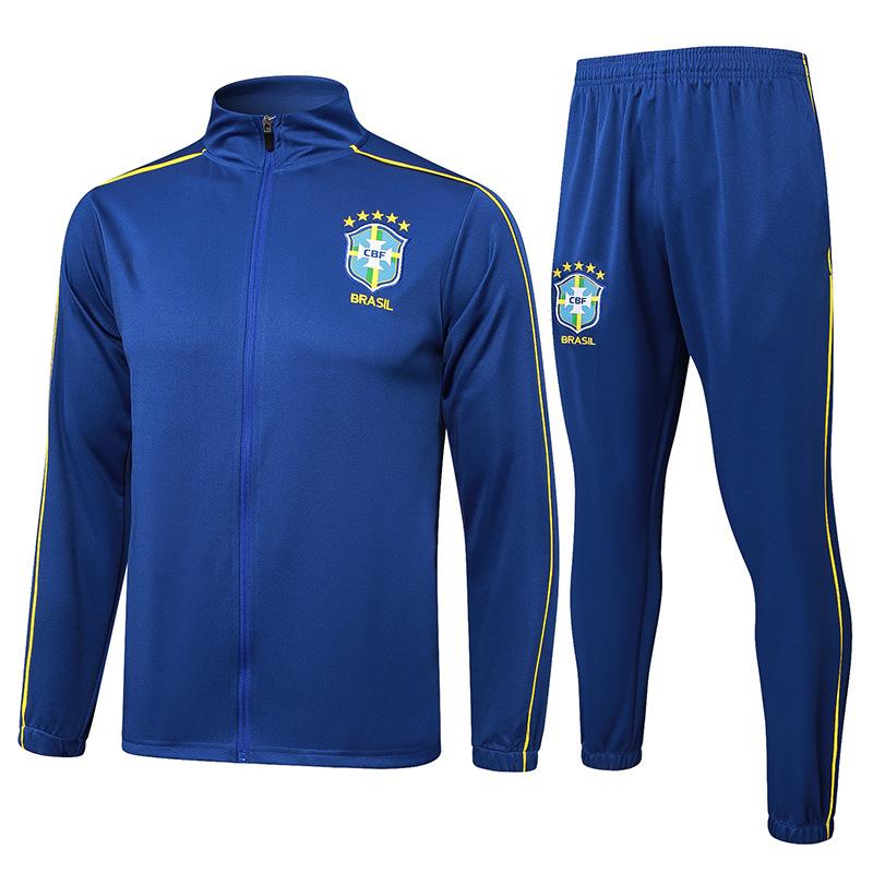2024 country captain zipper Argentina Portugal Italy Brazil Germany warm-up jersey football jersey