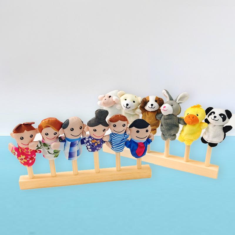 Подставка для пальчиковых кукол в виде животных для языковых зон детского сада и кукольного домика