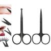 Eyebrow Trimming Beauty Scissors Round Nose Hair Scissors Beauty Tools