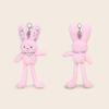 Plush Bunny Keychain With Flower Print For Kids And Backpack Decor
