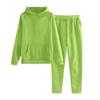 Children's Solid-color Loose Sweatshirt And Sweatpants Casual Sportswear Set