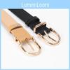 Elegant Faux Leather Belt For Women With Alloy Buckle For Fashion And Office Looks