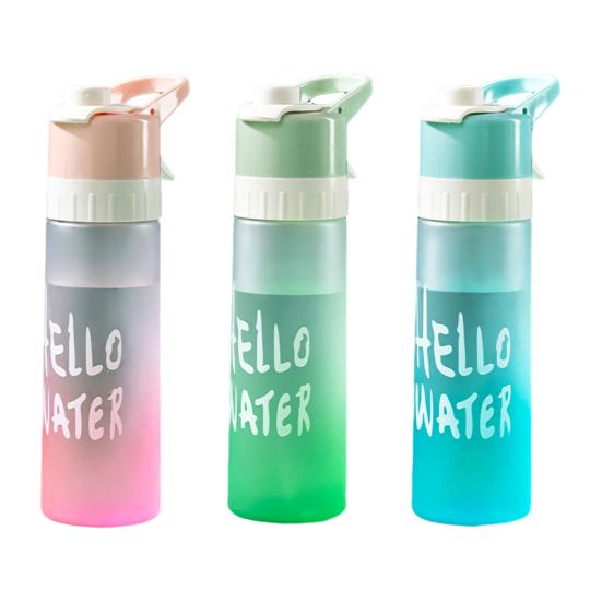 Охлаждающий туман, 650 мл. Бутылка с распылительной водой. Функция тумана без BPA. Портативный спортивный контейнер для воды. Сохраняйте прохладу. Кружка-распылитель для фитнеса на открытом воздухе. Велоспорт. Туризм.