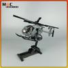 Военная серия Второй мировой войны Новые вертолеты MH-6 Little Bird с солдатами MOC Строительные блоки Самолет Стенд для демонстрации Кирпичи Игрушки Подарки