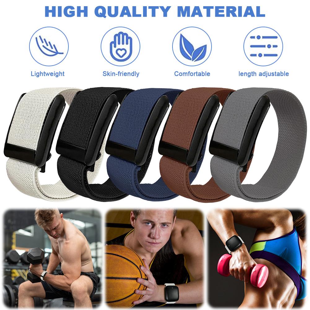 Nylon Fitness Band Breathable Portable Fitness Tracking Band Adjustable Smart Watch Stretchy Band for Whoop 4.0 Women Men