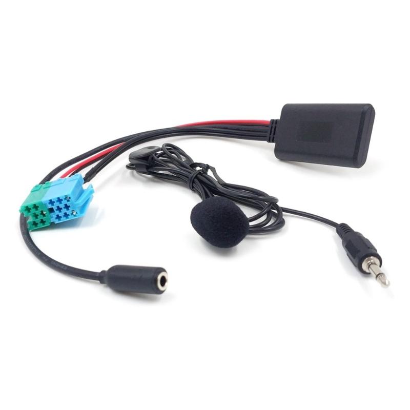 Адаптер AUX Микрофон Беспроводной Bluetooth-совместимый 6-контактный 8-контактный соединительный кабель-адаптер для радио Becker