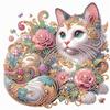 5D Abnormal Diamond Painting Set Kitten DIY Diamond Decorative Painting