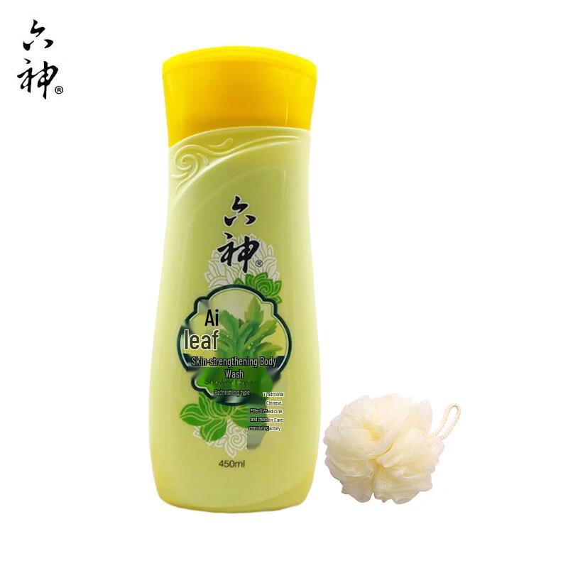 Liushen Mugwort Cooling Shower Gel with Loofah